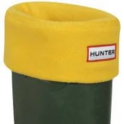 Hunter Women's Fleece Welly Socks - Yellow - M - Citron Image 1