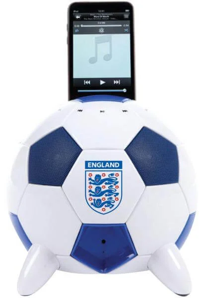 Mi Football England Ball Speaker for iPod - Blue Image 1