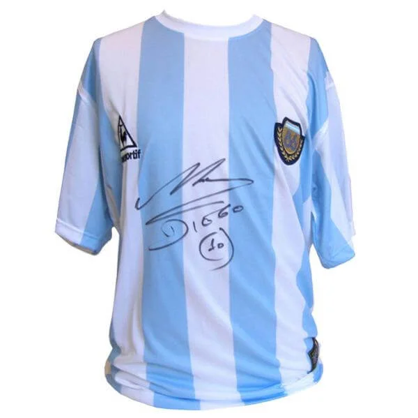Diego Maradona Signed Argentina 1986 Football Shirt Image 1