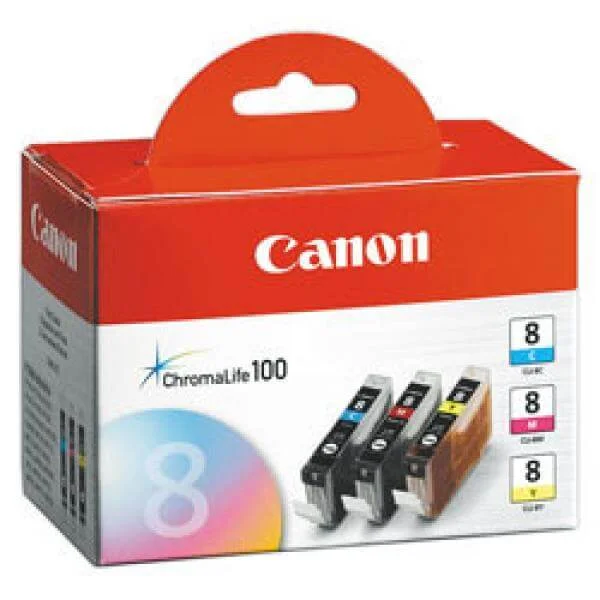 Canon CLI8 C/M/Y Ink Cartridge Multipack Image 1