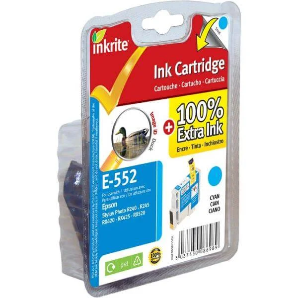 Epson Compatible T0552 Cyan Ink Cartridge Image 1