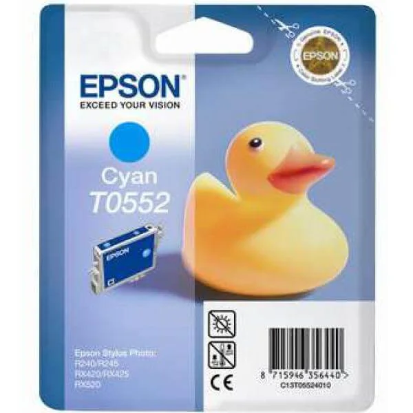 Epson T0522 Cyan Ink Cartridge Image 1