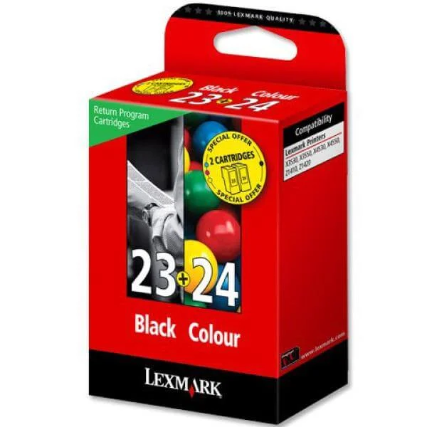 Lexmark 23 + 24 Ink Cartridge Twinpack Image 1