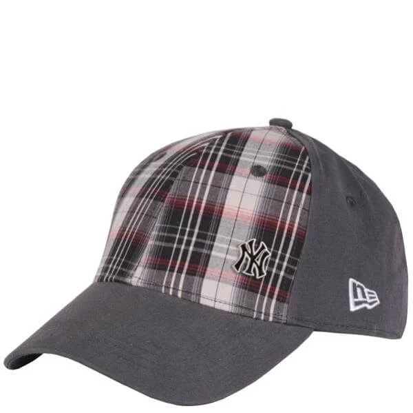 NY Yankees Official MLB Check Baseball Cap - One Size - Gris Image 1