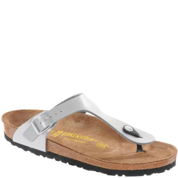 Birkenstock Thong Sandals-Silver - 3.5 - Silver Image 1