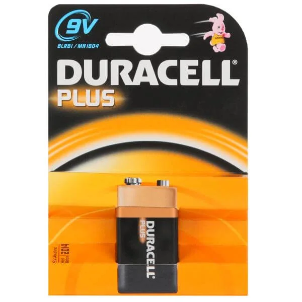 Duracell 9V Plus Battery - Single pack Image 1