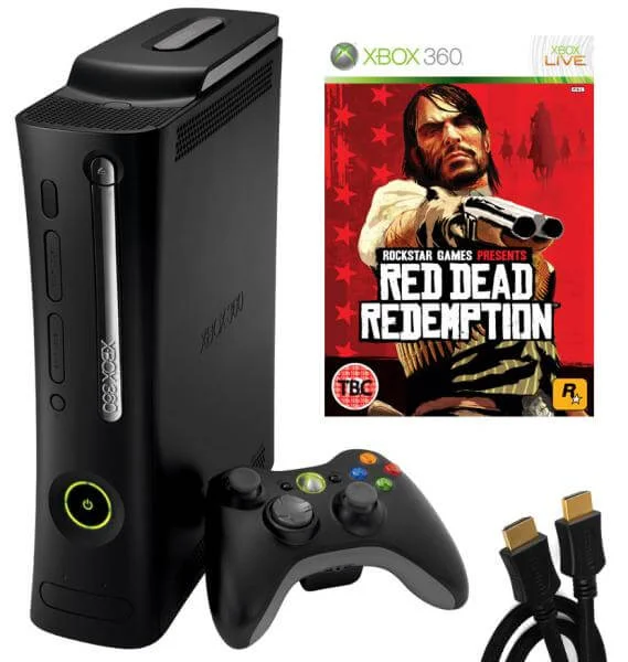 Xbox 360 Elite Console: Bundle (including Red Dead Redemption & HDMI Cable) Image 1
