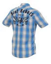 Firetrap Men's Steak Check Shirt - Aquamarine - S - Bleu Image 1