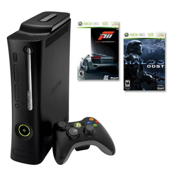 Xbox 360 Elite Console Bundle (Inc Forza 3 & Halo 3:ODST) Image 1