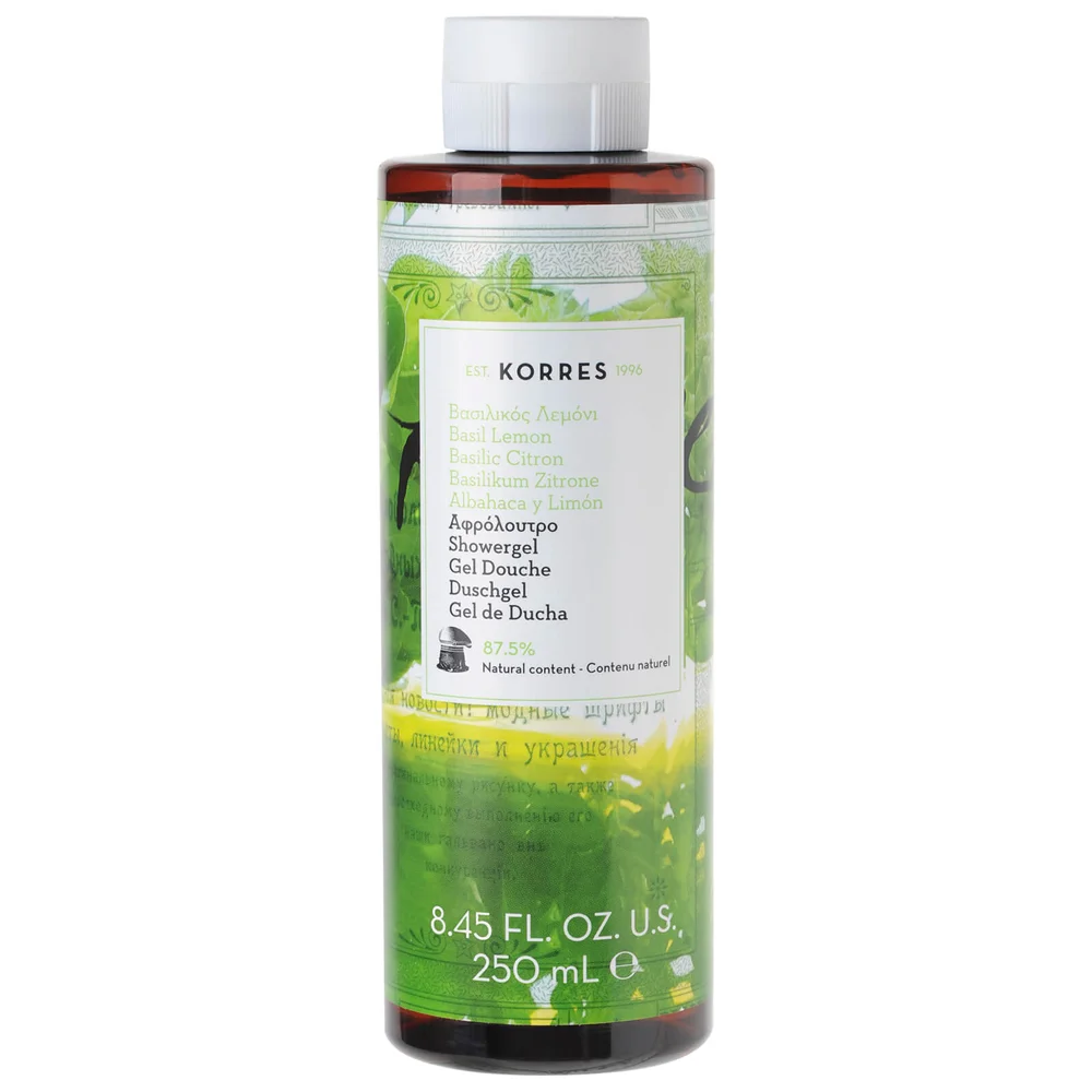Gel douche au basilic et au citron de KORRES (250 ml) Image 1