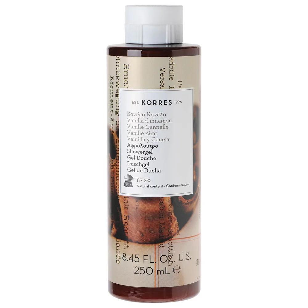 Gel douche à la vanille et cannelle KORRES 250ml Image 1