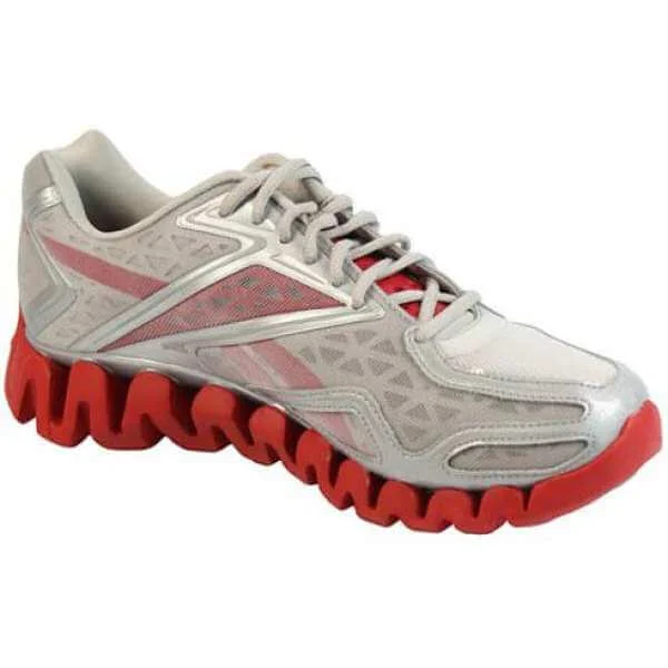 Reebok Women's Zigsonic Trainers White/Red - 4 - Blanc Image 1