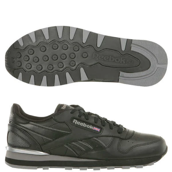Reebok Men's Classic Leather Clip Trainer - Black - 6 - Noir Image 1