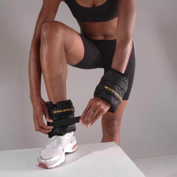 Gold's Gym 5kg Adjustable Nylon Ankle/Wrist Weights Image 1