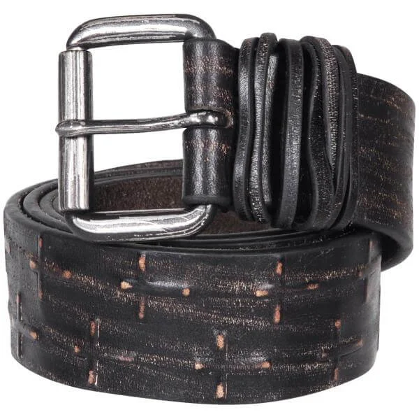 Religion deboss/emboss cross belt - S - Noir Image 1