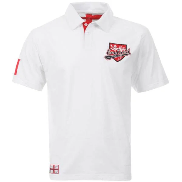 England Cricket Men's Supporter Polo - White - XS - Blanc Image 1