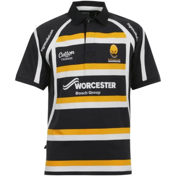 Cotton Traders Men's Worcester Warriors Home Shirt SS - Navy - S - Navy Image 1