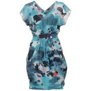 Full Circle Women's Ivana Silk Printed Dress - Summer Rain - L - rain Image 1