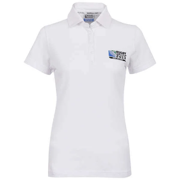 Rugby World Cup Runaway Try Polo Women's - White - 8 - Blanc Image 1