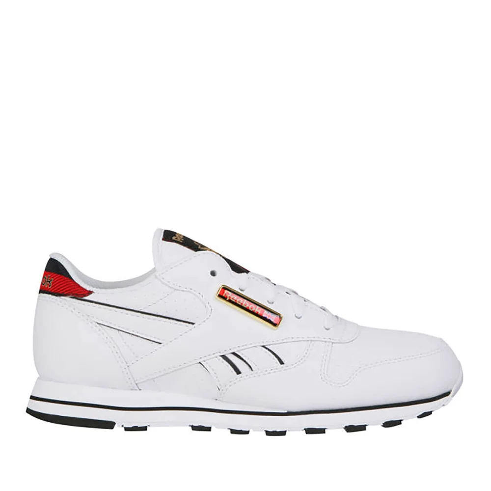 Baskets en Cuir Jacquard Reebok Classic -Blanc/Noir - 3 - White/Black Image 1