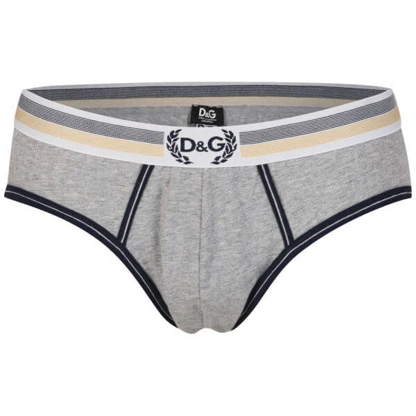 D&G Gold Medal Midi Brief - Grey - S - Gris Image 1