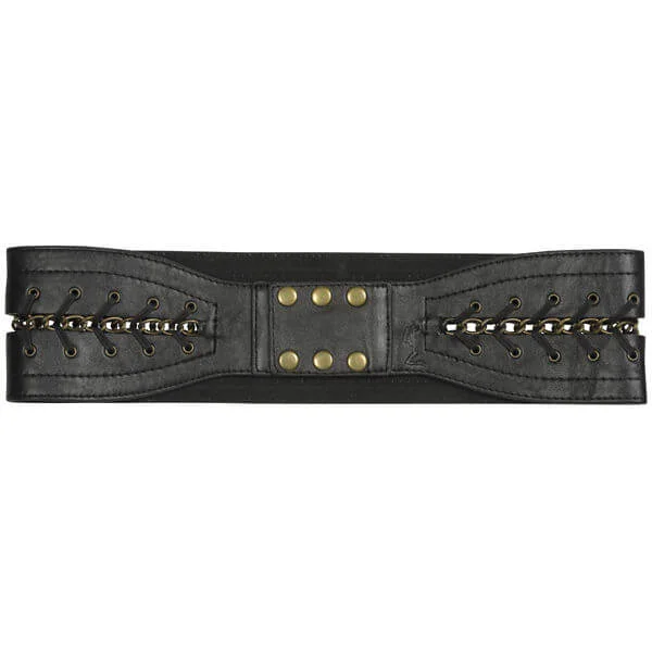 Religion Chain Detailed Waist Belt - One Size - Noir Image 1