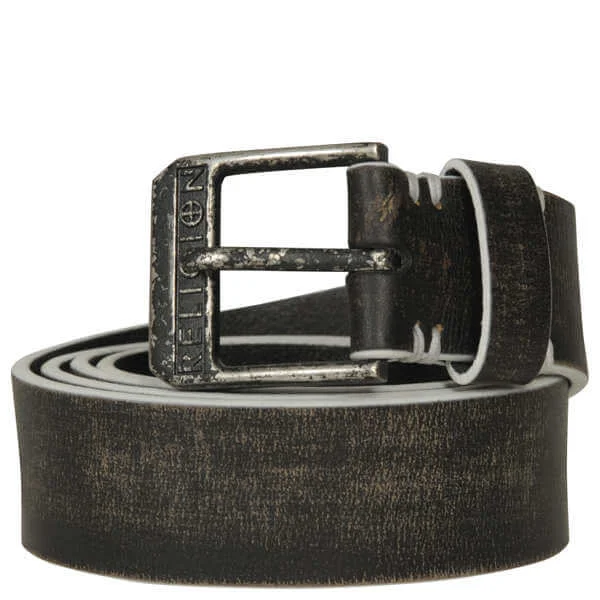Religion Skinny Leather Belt - S - Noir Image 1
