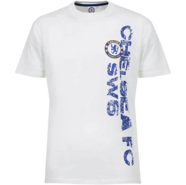 Chelsea FC Men's Print T-Shirt - White - S - Blanc Image 1