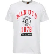 Men's Manchester United 1878 T-Shirt - White - S - Blanc Image 1