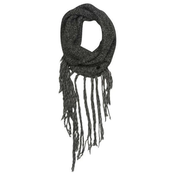 Firetrap Women's Hooder Fringed Snood - One Size - Gris Image 1
