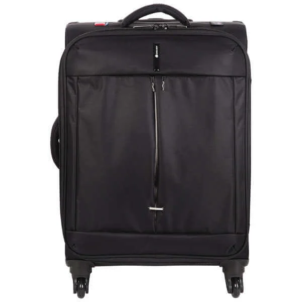 Delsey Fiber Lite 65Cm 4 -Wheel Expandable Trolley Case - Black Image 1