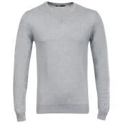 Romeo Gigli Men's Italian Cotton Cashmere Jumper - Grey - M - Gris Image 1