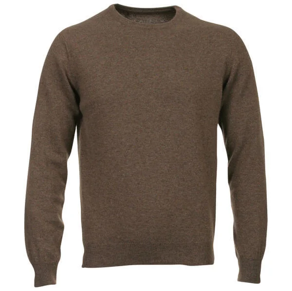 Romeo Gigli Men's Italian Crew Neck Cashmere Jumper - Brown - M - Brown Image 1