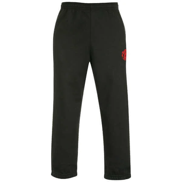 Boys' Manchester United Fleece Pant - Black - 2/3 Years - Noir Image 1