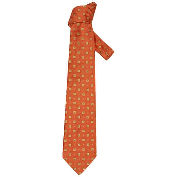 Hugo Boss Men's Tie Bt93 11086 - Orange Image 1