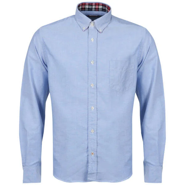 Hartford Men's Button Down Oxford Shirt - Blue - S - Bleu Image 1
