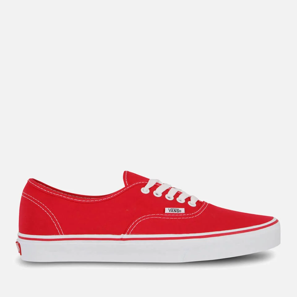 Chaussures Homme Vans Authentic - Rouge - UK 3 - Rouge Image 1
