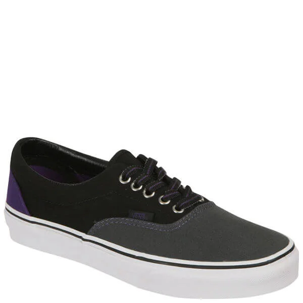Vans Unisex ERA Tri-Tone Canvas Trainer - Dark Shadow/Black - - 7 - Dark Shadow/Black Image 1