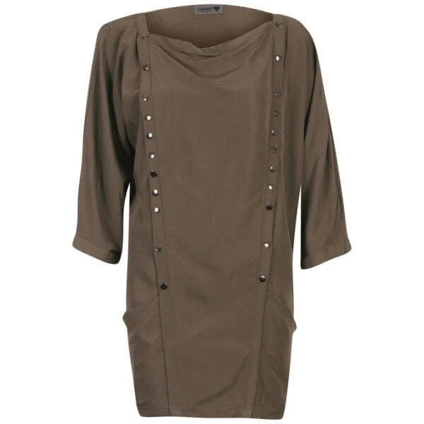 nümph Womens Gro Shirt Dress - Khaki - XS - Khaki Image 1