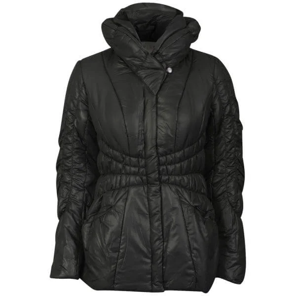 VILA Women's Bimba Quilted Coat - Black - XS - Noir Image 1