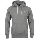 Nike Men's Hooded Sweatshirt - Charcoal - S - Charbon Image 1