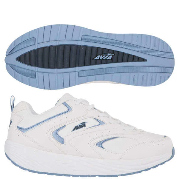 Avia Women's A395W Athletic Shoes - White/Blue - 3.5 (6 US) - Blanc/Bleu Image 1