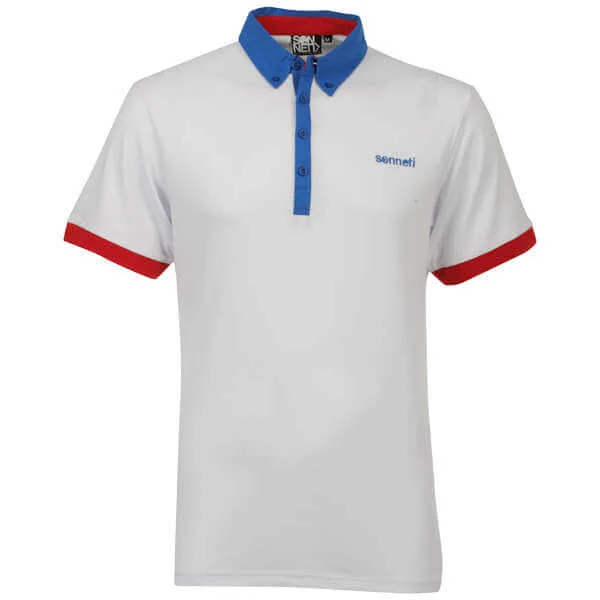 Sonneti Men's Contrast Polo Shirt - White - S - Blanc Image 1