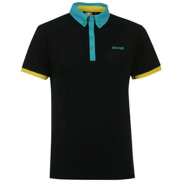 Sonneti Men's Contrast Polo Shirt - Black - S - Noir Image 1