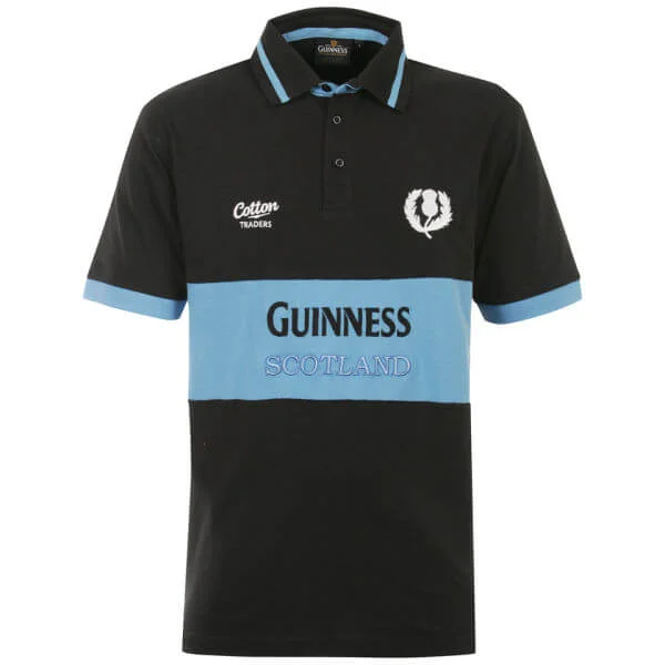 Cotton Traders Guinness Scotland Polo Classic - Blue - M - Bleu Image 1