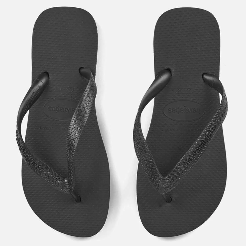 Tongs Unisexe Havaianas Logo Brésil - Noires - EU 35-36/UK 2-3 Image 1
