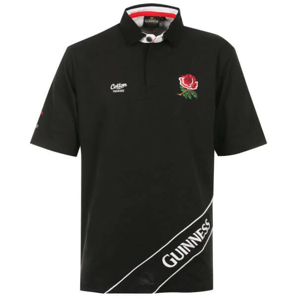 Cotton Traders England Pique Polo Classic - Black - S - Noir Image 1