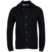 Jack & Jones Men's Cable Cardigan - Navy Blue - S - Bleu Marine Image 1
