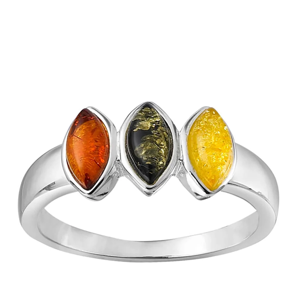 Bague Trio d'Ambre Ovale - J Image 1