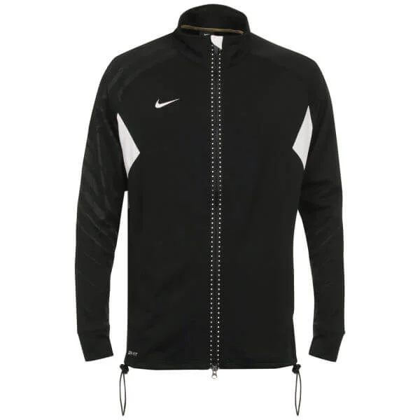 Nike Men's Dri-FIT Warm-up Jacket - Black/White - S - Black/White Image 1